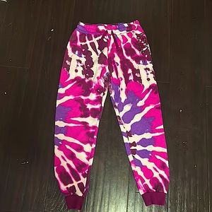 Sweat pants tie dye size 12/14 kids girls
